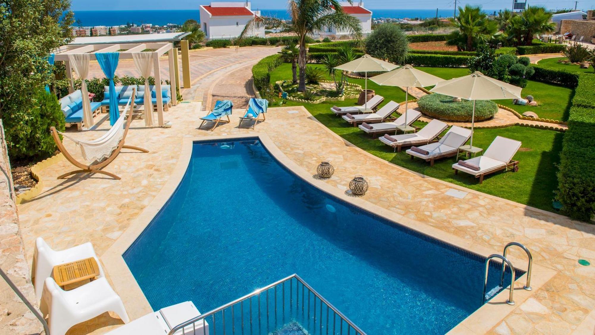 Sunshine Villa With Private Pool By Estia Limenas Chersonisou Exterior foto